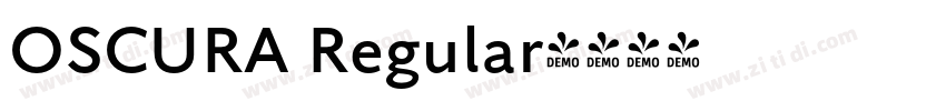 OSCURA Regular字体转换
